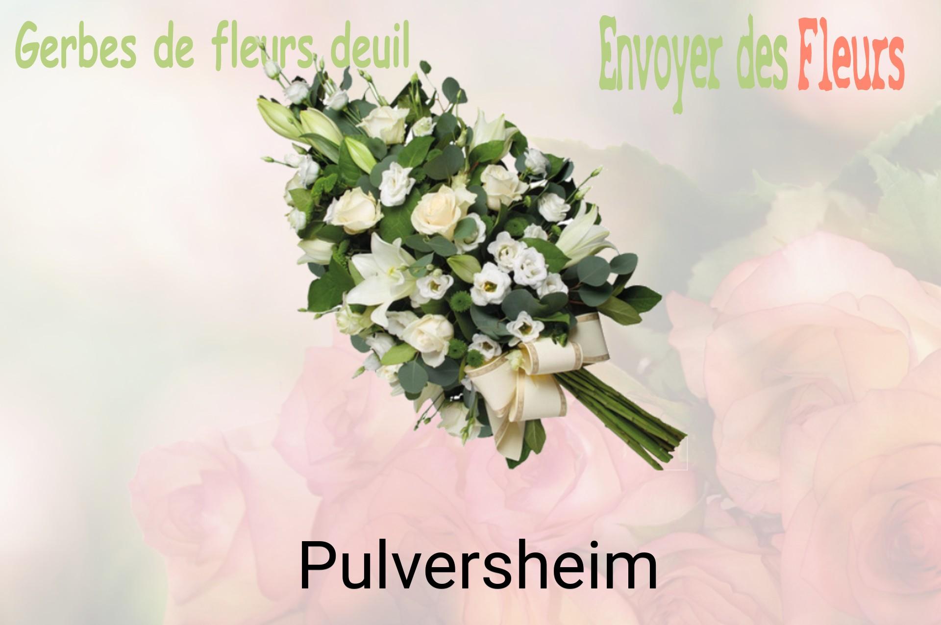 Gerbe de fleurs de deuil livrée à Pulversheim